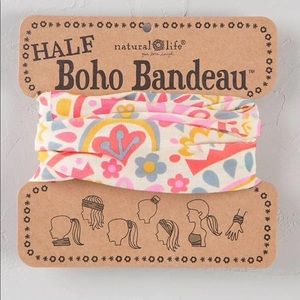 Natural Life Half Boho Headband Bandeau Floral
